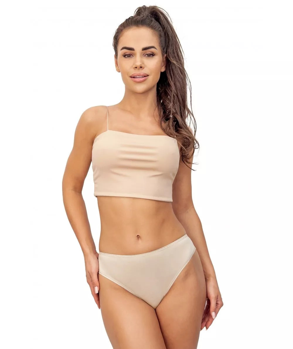 Donna Nėriniuotos klasikinės kelnaitės LACEY 233 BEIGE