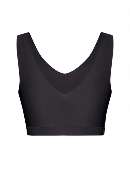 ByeBra Itin tampri ir prisitaikanti liemenėlė nėščiosioms UNI STRETCH BRA TOP BLACK