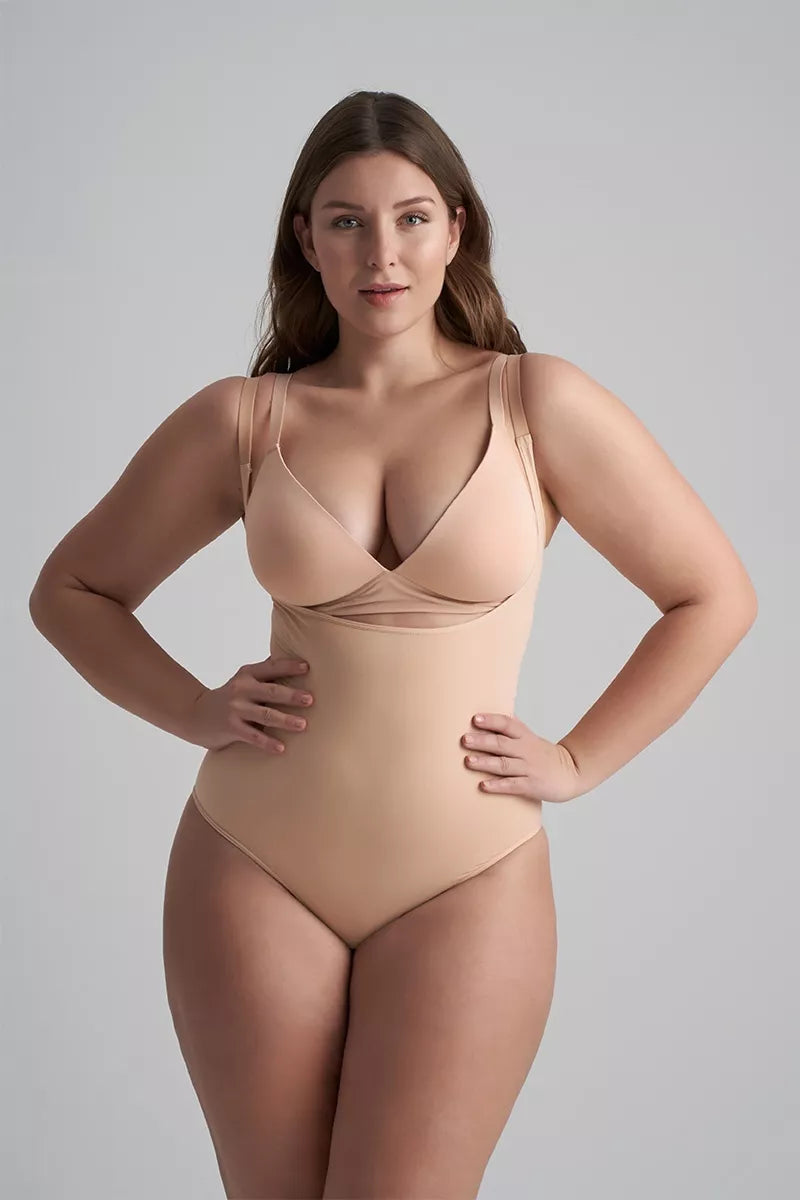 ByeBra Stiprios kompresijos formuojantis bodis SOFT TOUCH NUDE