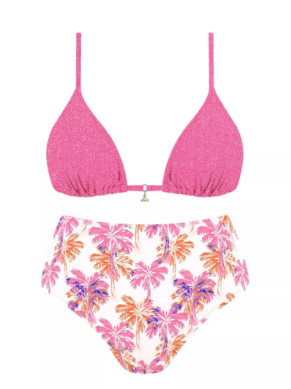 MrMiss Bikini maudymosi kostiumėlis METALLIC PINK MIX
