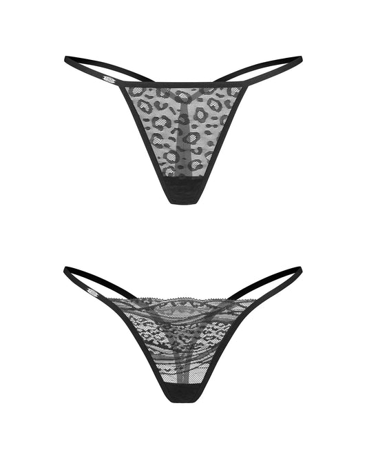 Obsessive Rinkinys: seksualios kelnaitės CLARA 2-PACK