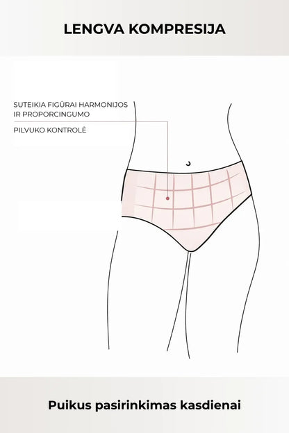 Ysabel Mora Formuojančios kasdieninės klasikinės kelnaitės LIDEA LIGHT NUDE
